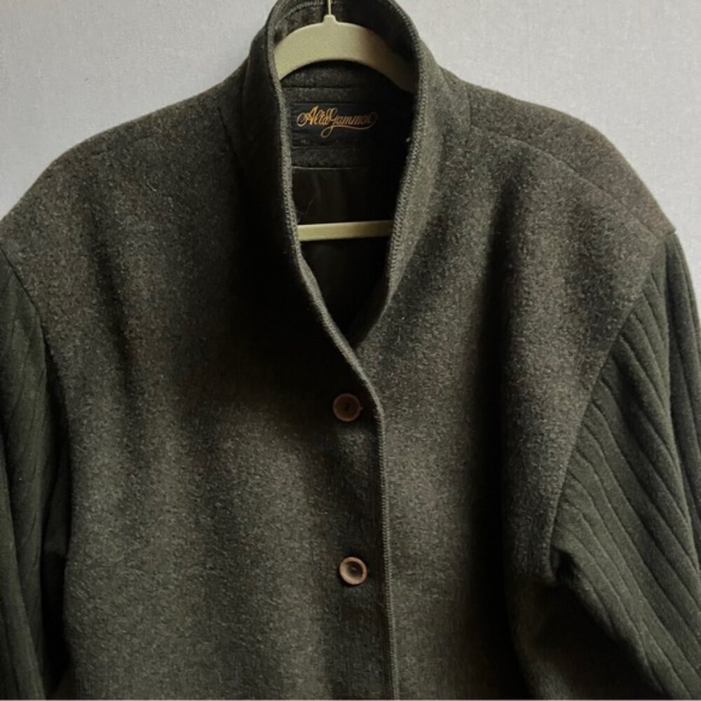 Olive Green Women's Jacket - Picture 4 of 11